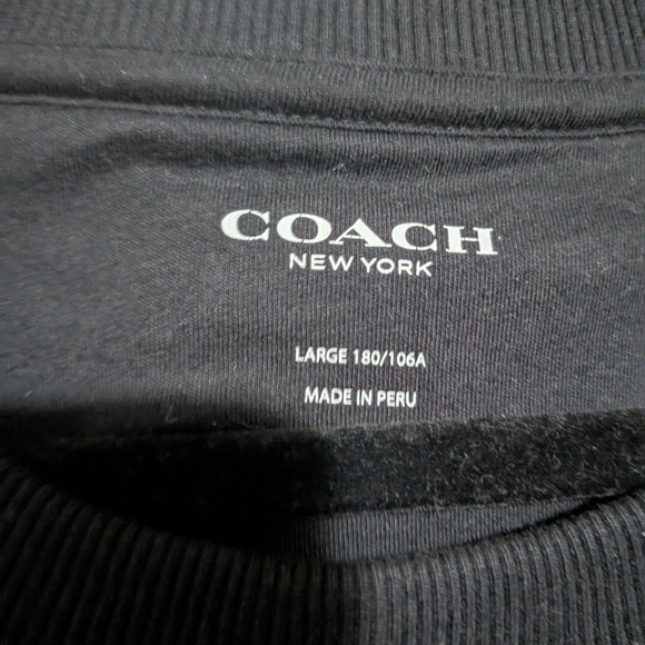 Coach Men's Gray Patterned Sweater - Picture 2 of 3